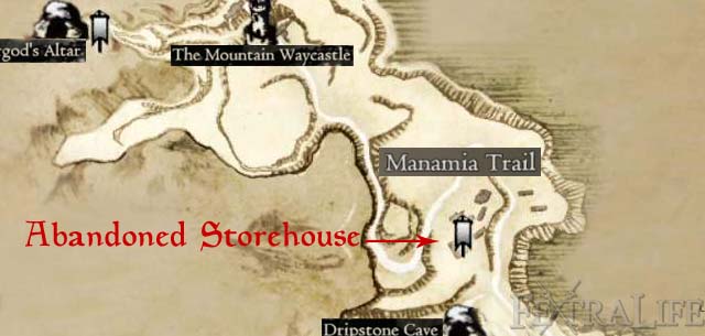 abandoned storehouse map